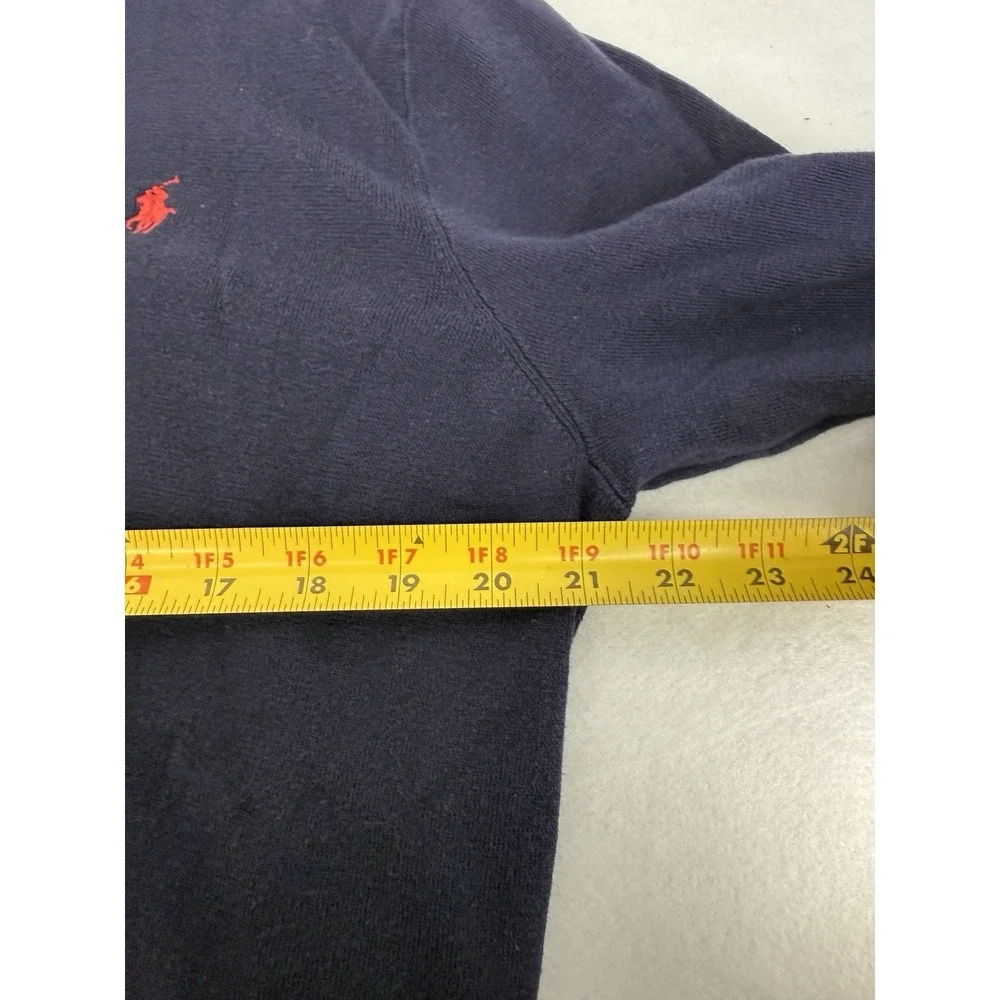 Polo‎ Ralph Lauren Men's Navy Pima Cotton V Neck Sweater Size XL